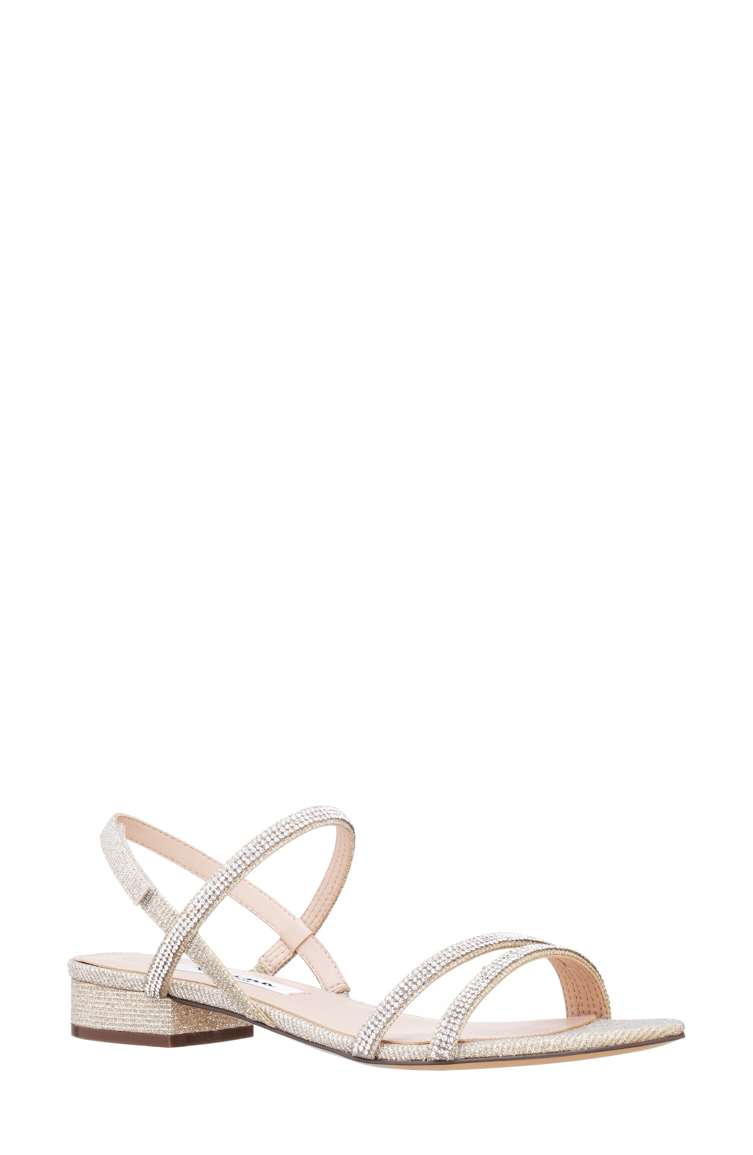 Nina Sarita Slingback Sandal, Main, color, Diamond Dust