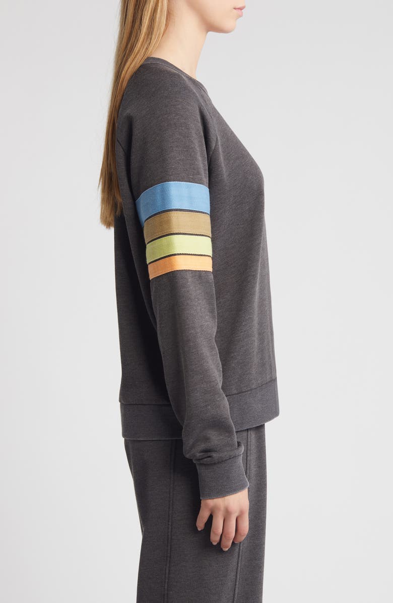 Rip Curl High Tide Stripe Raglan Sleeve Sweatshirt, Alternate, color,