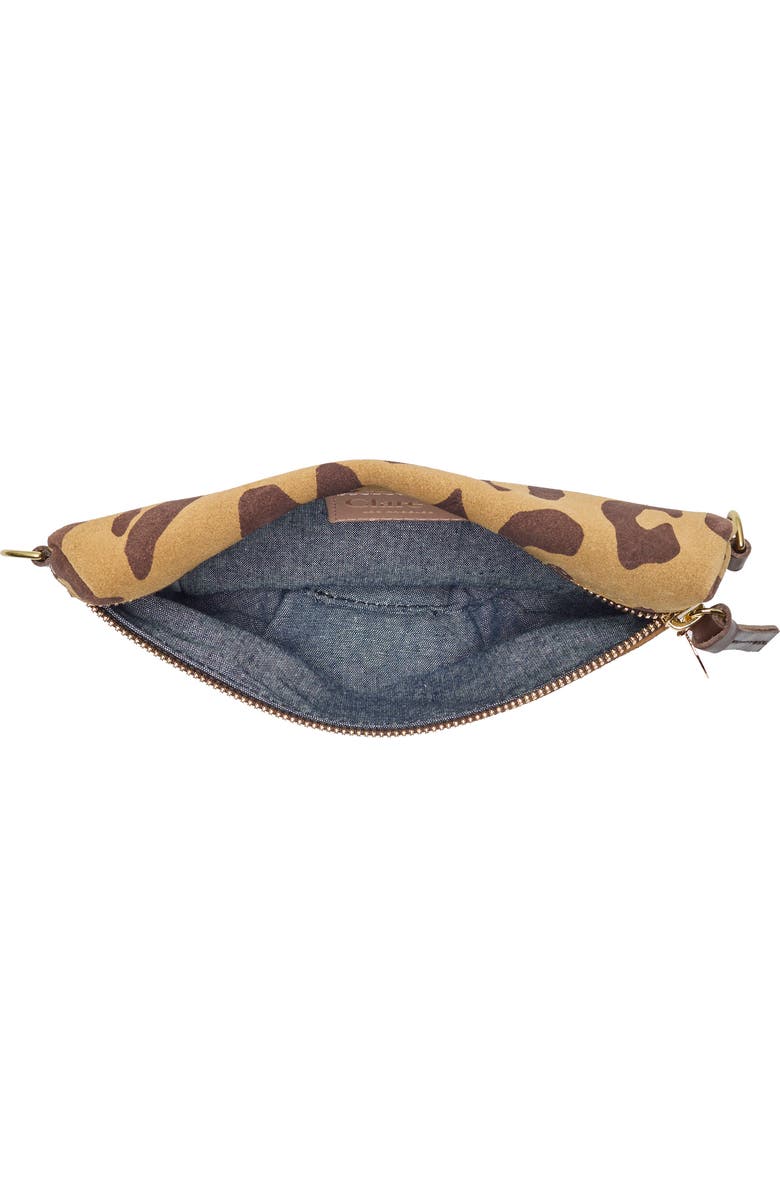 Clare V. Petite Pablo Cat Suede Belt Bag, Alternate, color, Lark/ Brown