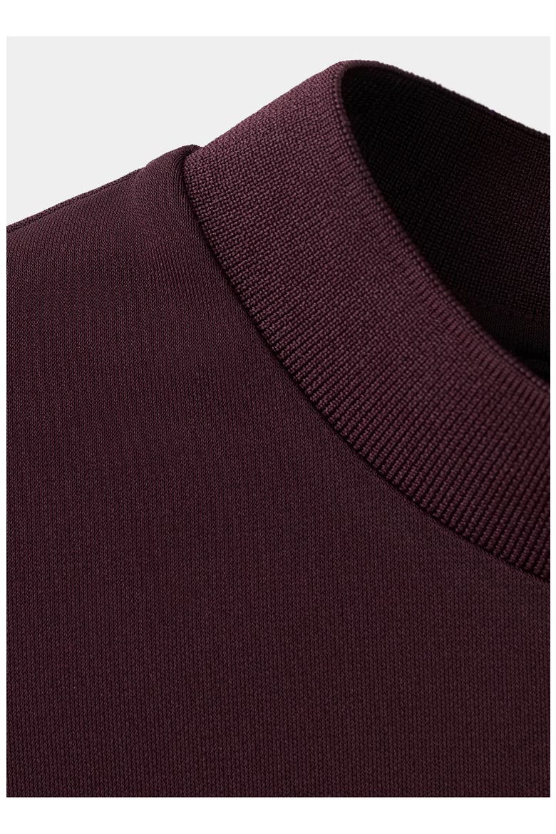 Mock Neck Sleeveless Top, Alternate, color, WINE