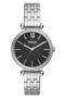 Tillie Three Hand Quartz CZ Bezel Bracelet Watch, 36mm