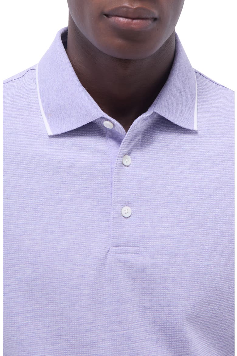 Tipped Contrast Collar Polo, Alternate, color, LILAC