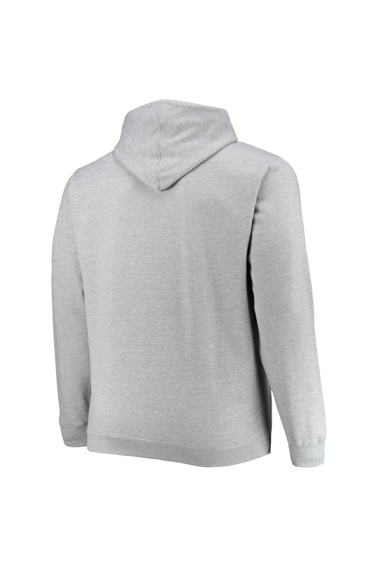 Men's Heathered Gray Brooklyn Nets Big & Tall Heart & Soul Pullover Hoodie, Alternate, color, Heather Gray