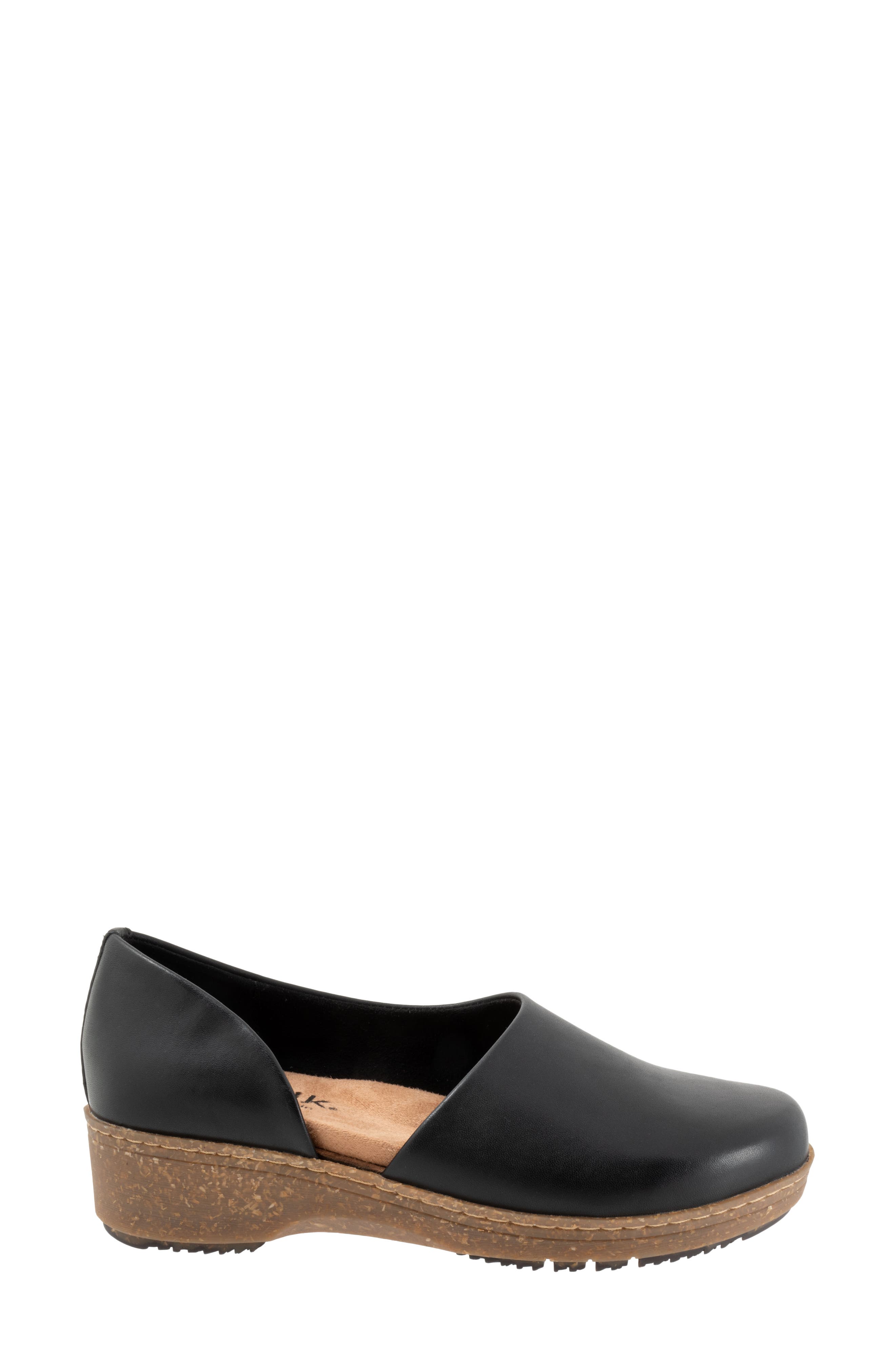 SoftWalk<sup>®</sup> Addie Half d'Orsay Clog, Alternate, color, Black