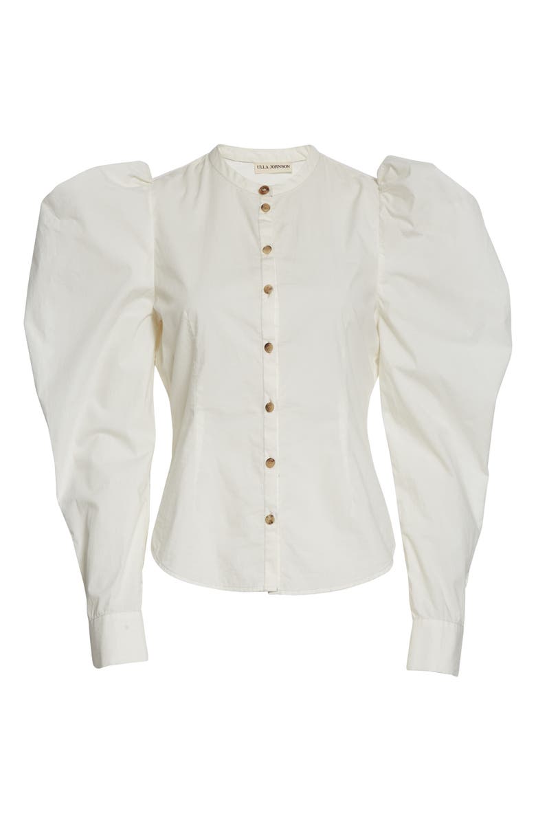 Ulla Johnson Willa Puff Sleeve Cotton Blouse, Alternate, color,