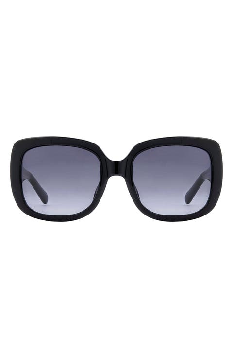 54mm Gradient Rectangular Sunglasses