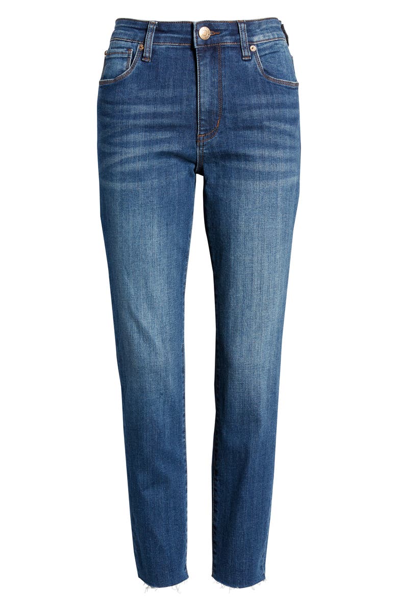 STS Blue Erin High Waist Raw Hem Cigarette Jeans, Alternate, color, 