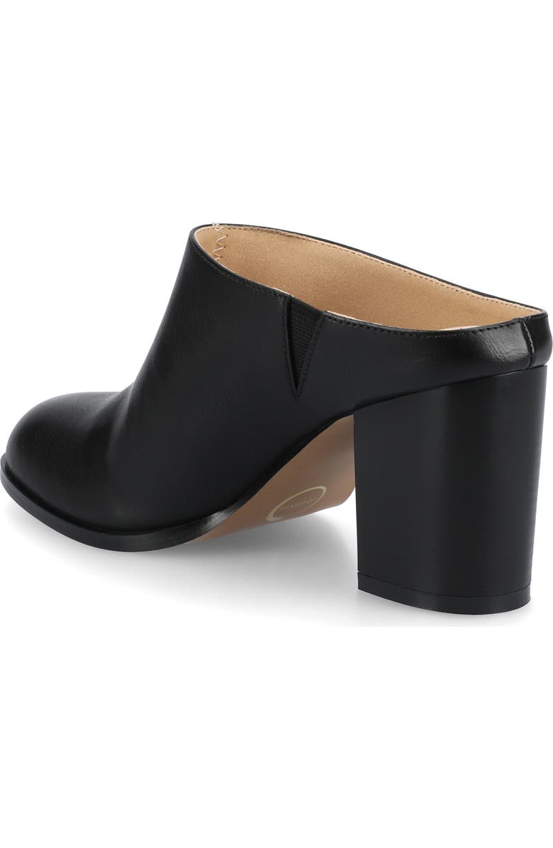 Journee Collection Kendra Block Heel Mule, Alternate, color, Black