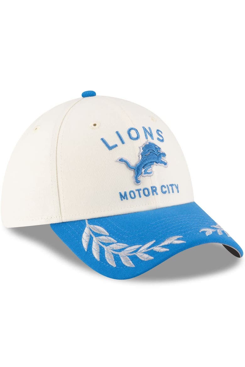 Men's New Era  Cream/Blue Detroit Lions 2025 NFL Draft 39THIRTY Flex Hat, Alternate, color, Cream
