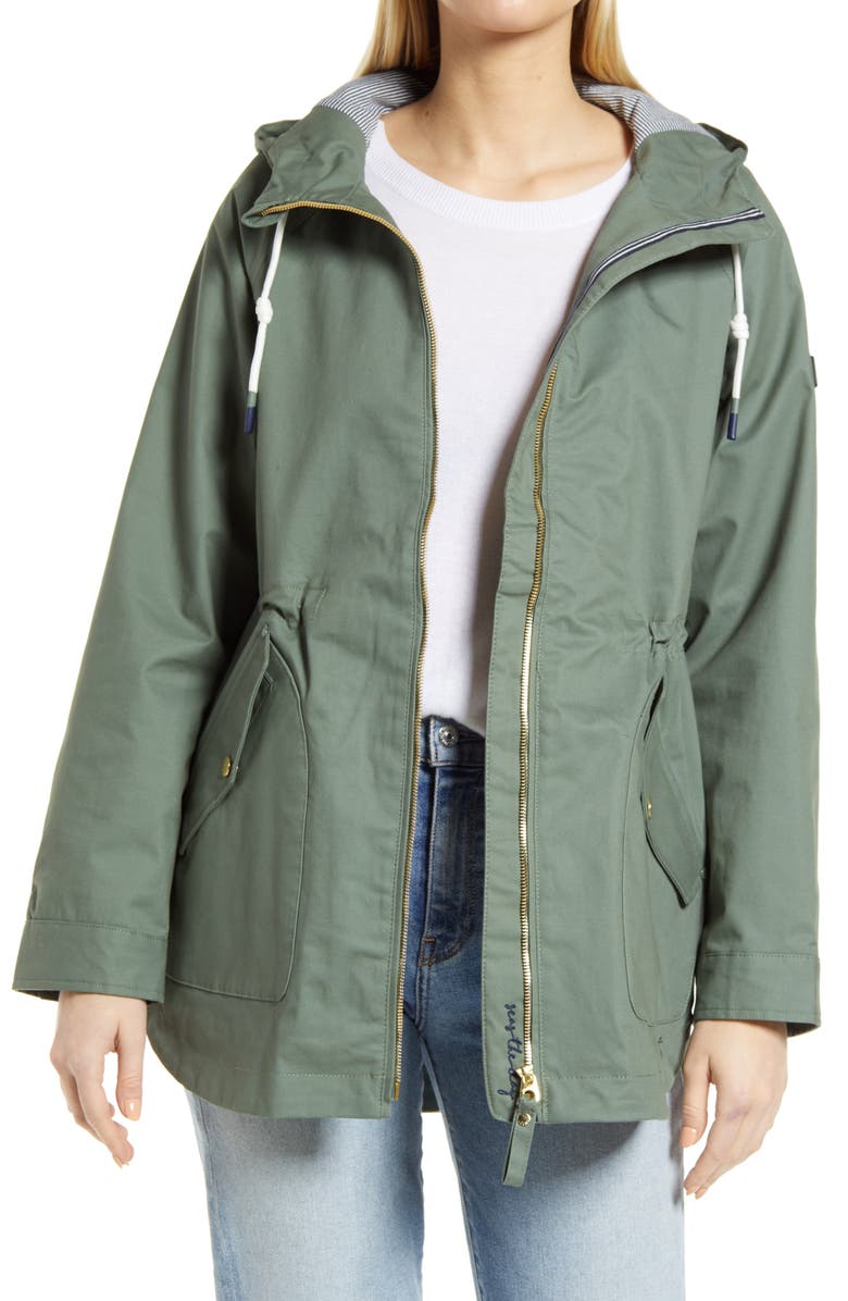 Joules Shoreside Waterproof Hooded Raincoat, Main, color, 