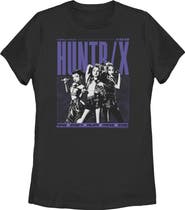 KPop Demon Hunters Women's KPop Demon Hunters Huntrix World Tour  Graphic T-Shirt