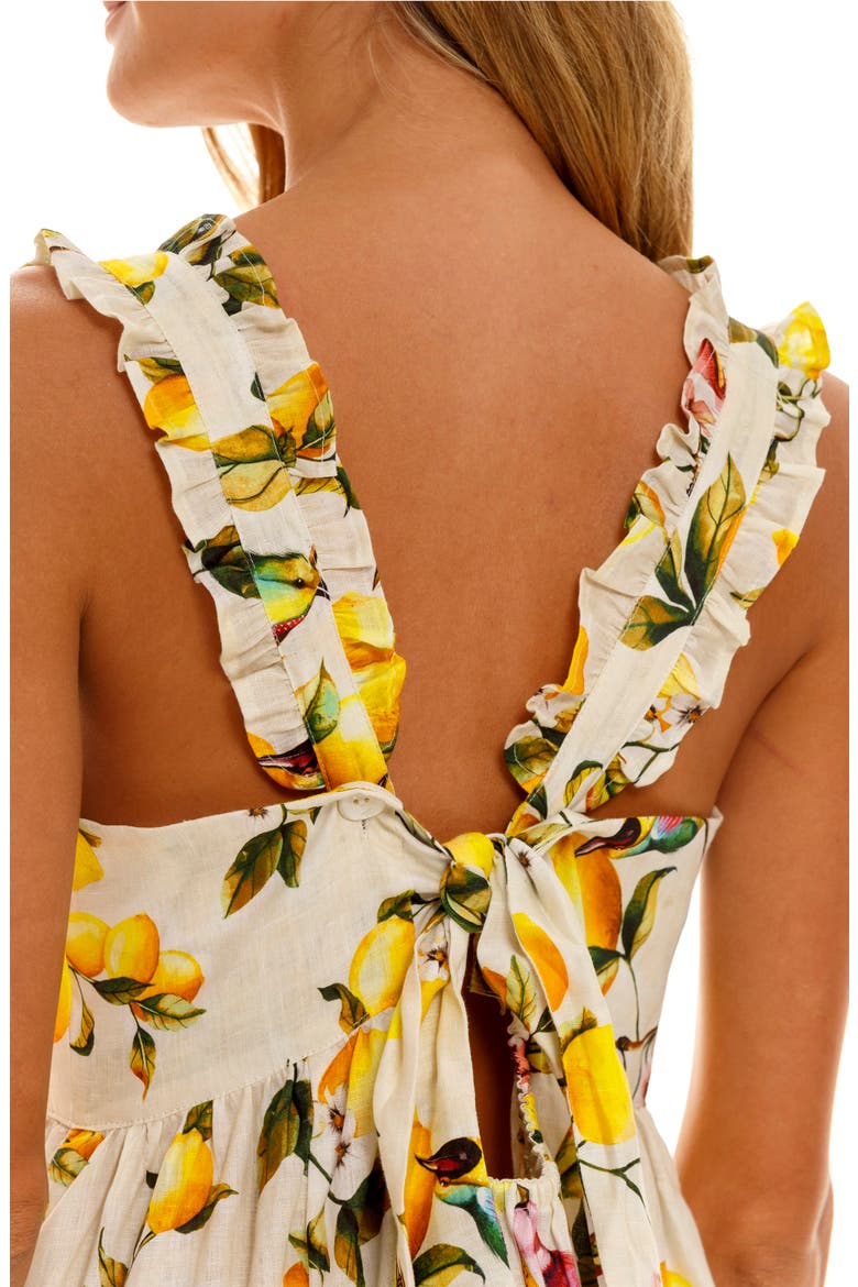 Mika Palermo Linen Nightgown, Alternate, color, YELLOW