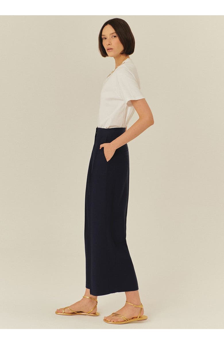Exquise Sophie Tailored Wide, Alternate, color, Navy Blue