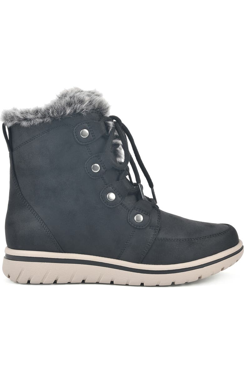 CLIFFS BY WHITE MOUNTAIN Faux Fur Lined Lace-Up Boot, Alternate, color,