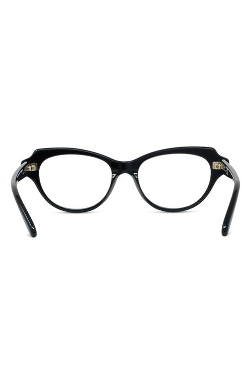 Loewe Slim 52mm Geometric Optical Glasses In Black
