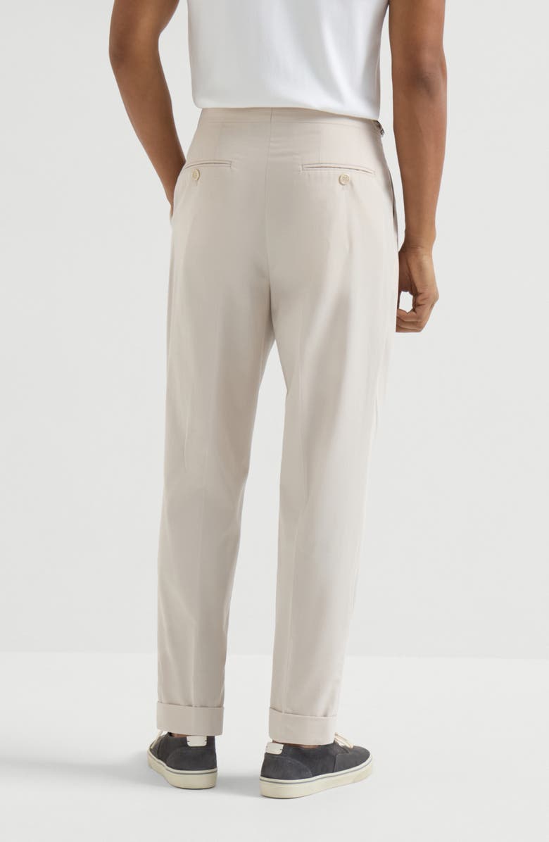 Brunello Cucinelli Cotton twill trousers, Alternate, color, Yuta