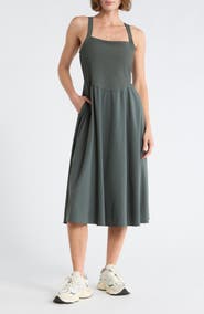 Z by Zella Rib Hybrid Midi Dress