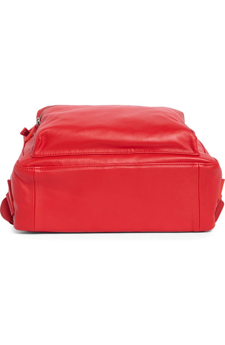 Longchamp Parisis Leather Backpack, Alternate, color, Vermilion