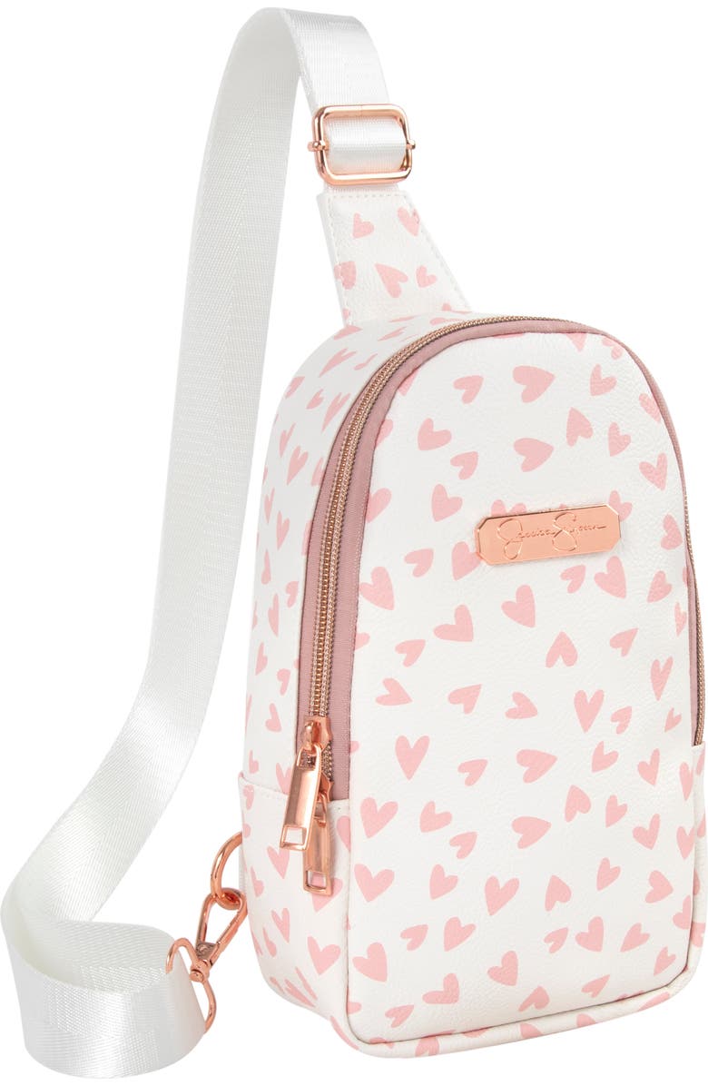 Jessica Simpson Kids' Heart Sling Crossbody Bag, Alternate, color,