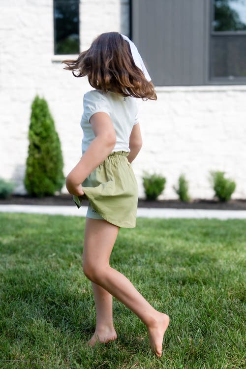 Little Paper Kids Elle Polo In Green