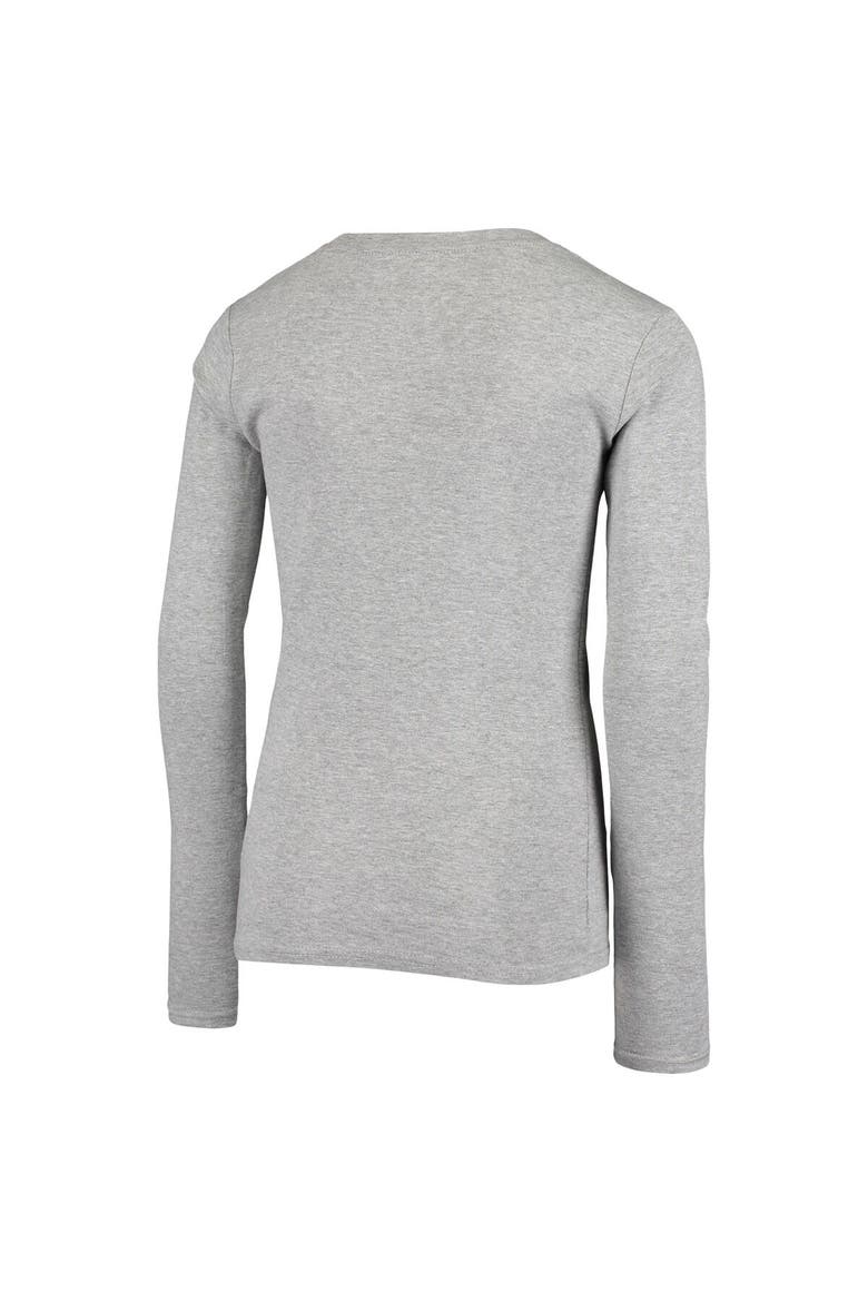 Youth Heathered Gray Dallas Cowboys Long Sleeve T-Shirt & Pants Sleep Set, Alternate, color, Heather Gray