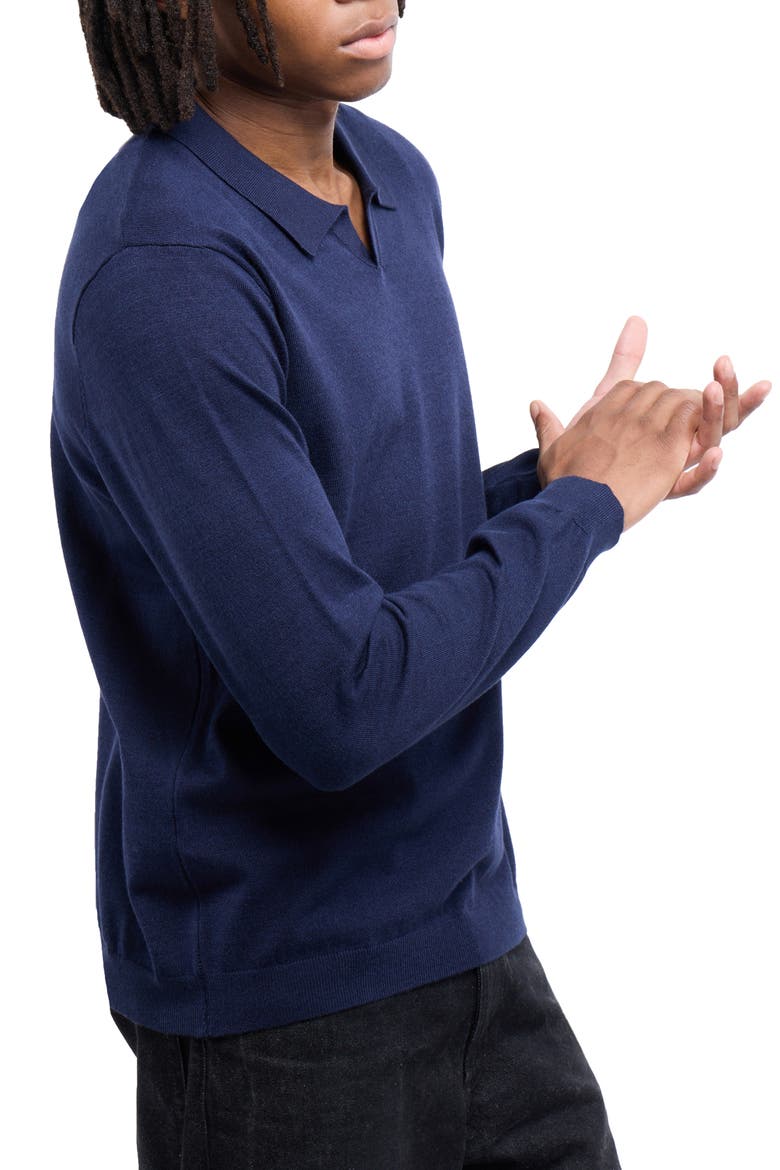 John Collared Sweater, Alternate, color, SLATE