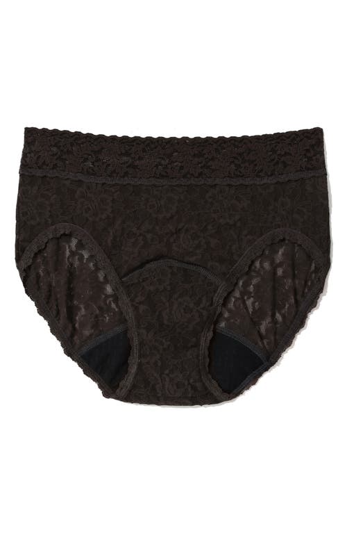 Hanky Panky X Saalt Signature Lace® Leakproof French Briefs In Gray