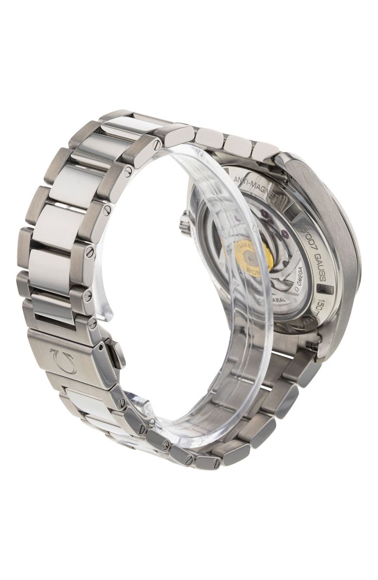 Watchfinder & Co. Omega Preowned Seamaster Aqua Terra 150m Gents James Bond Edition Automatic Bracelet Watch, 41.5mm, Alternate, color, 