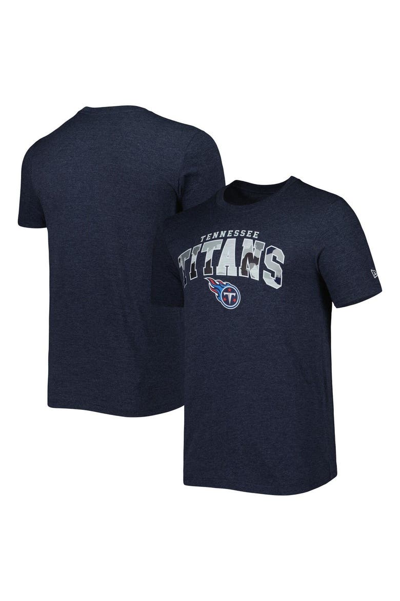 Men's New Era Heathered Navy Tennessee Titans Training Collection T-Shirt, Main, color, Navy