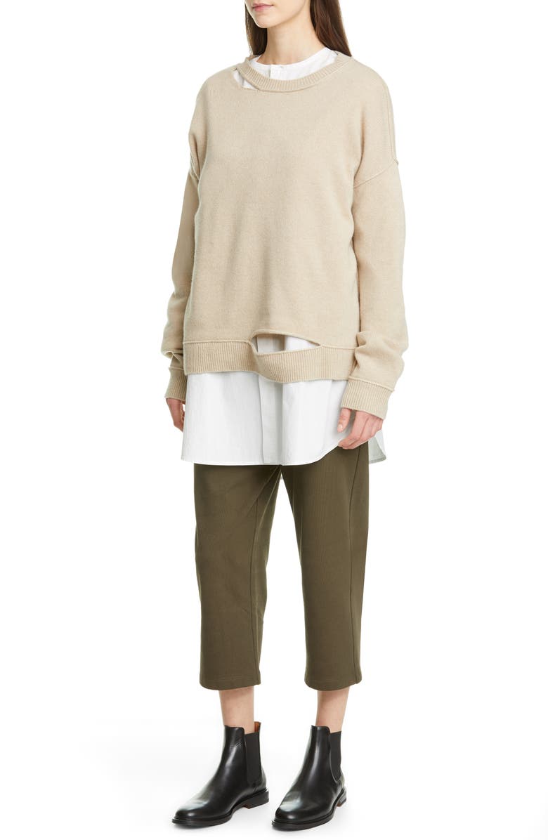 Eileen Fisher Long Organic Cotton Poplin Shirt, Alternate, color,