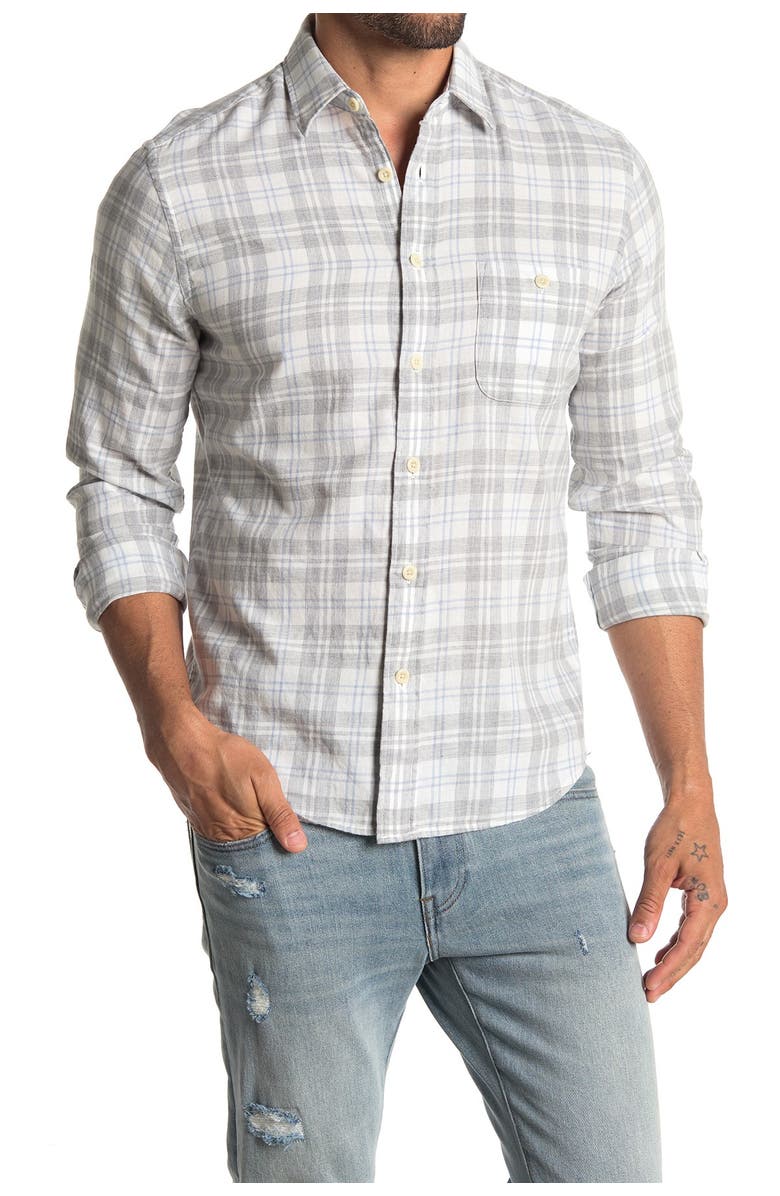 Faherty Everyday Plaid Slim Fit Shirt, Main, color,