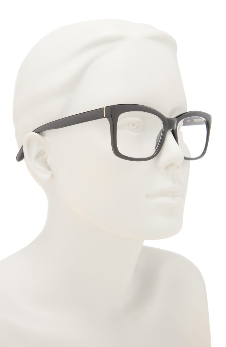 Kate Spade New York dollie 53mm rectangle reading glasses, Alternate, color, 