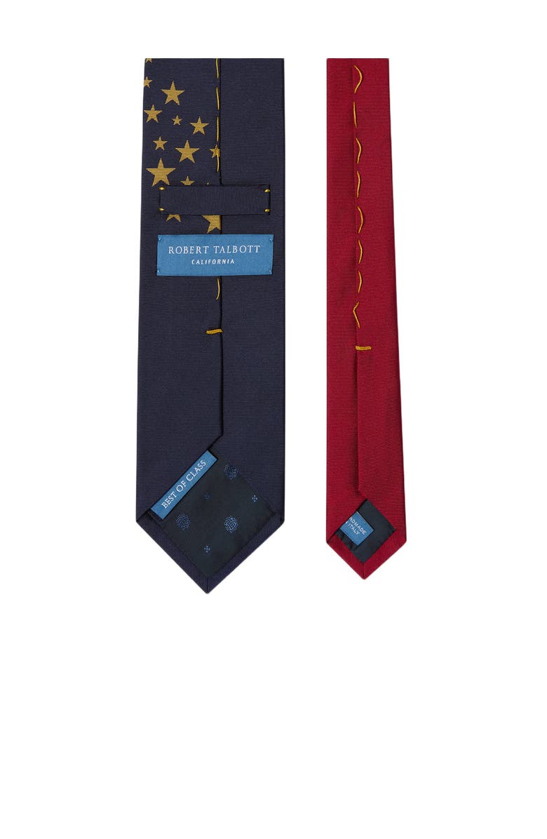 Robert Talbott Robert Stars Two Tone Best of Class Necktie, Alternate, color, Navy/Red