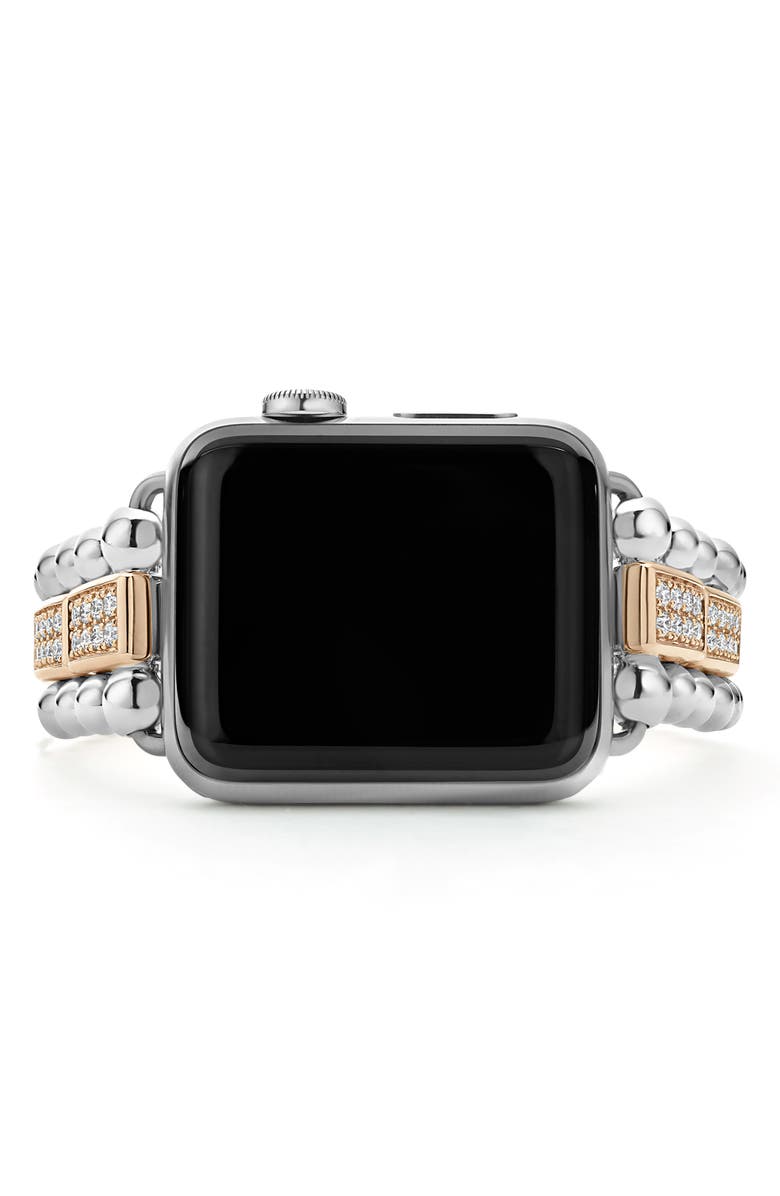 LAGOS Smart Caviar Diamond Apple Watch<sup>®</sup> Watchband, Alternate, color, 