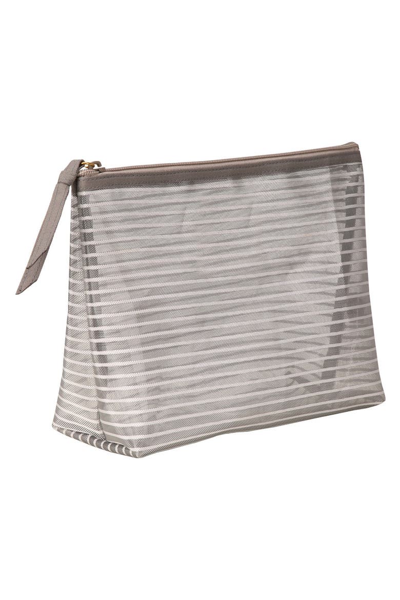 steph&co. Silver Medium Cosmetics Case (Limited Edition) (Nordstrom Exclusive), Alternate, color, NO COLOR