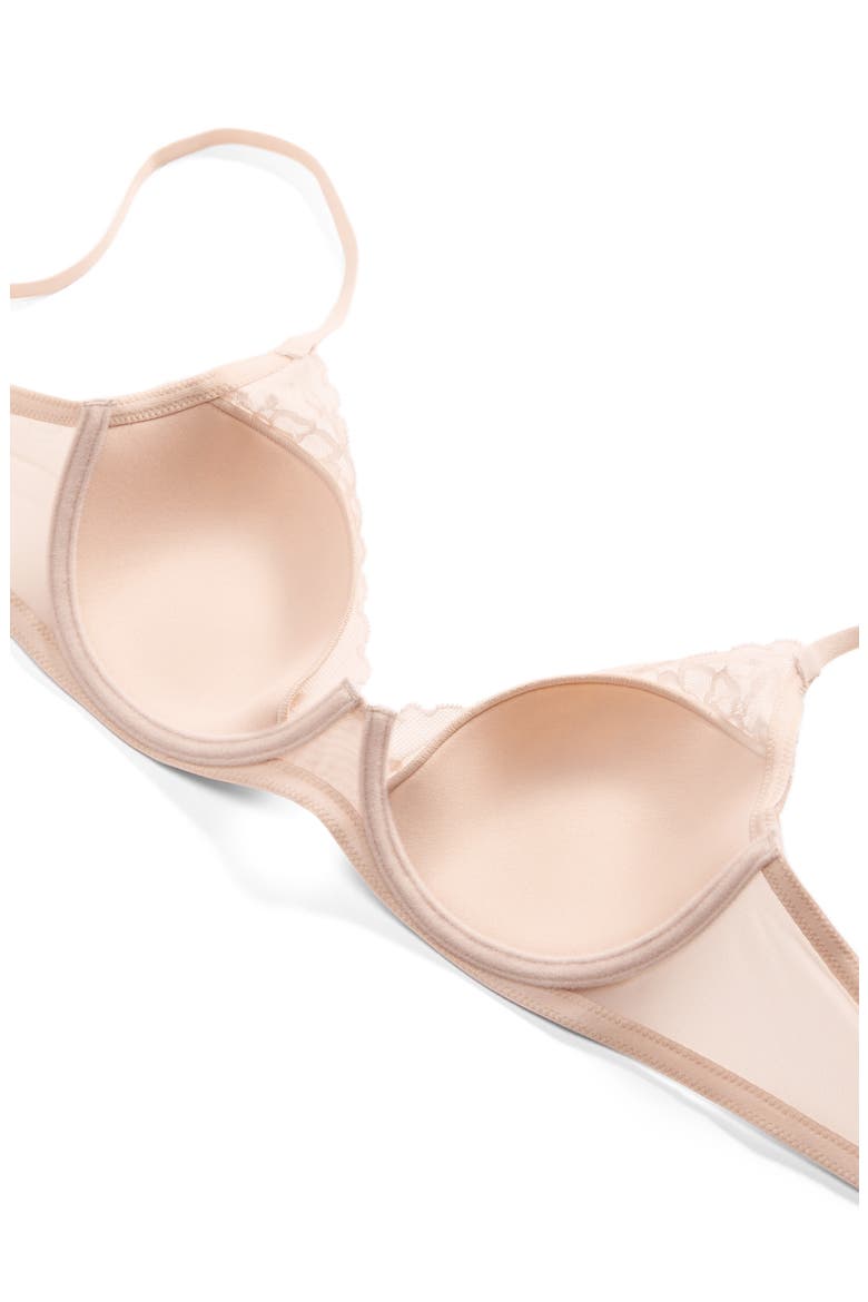 Flora Underwire Contour Bra, Alternate, color, CAMEO ROSE/ CASHMERE
