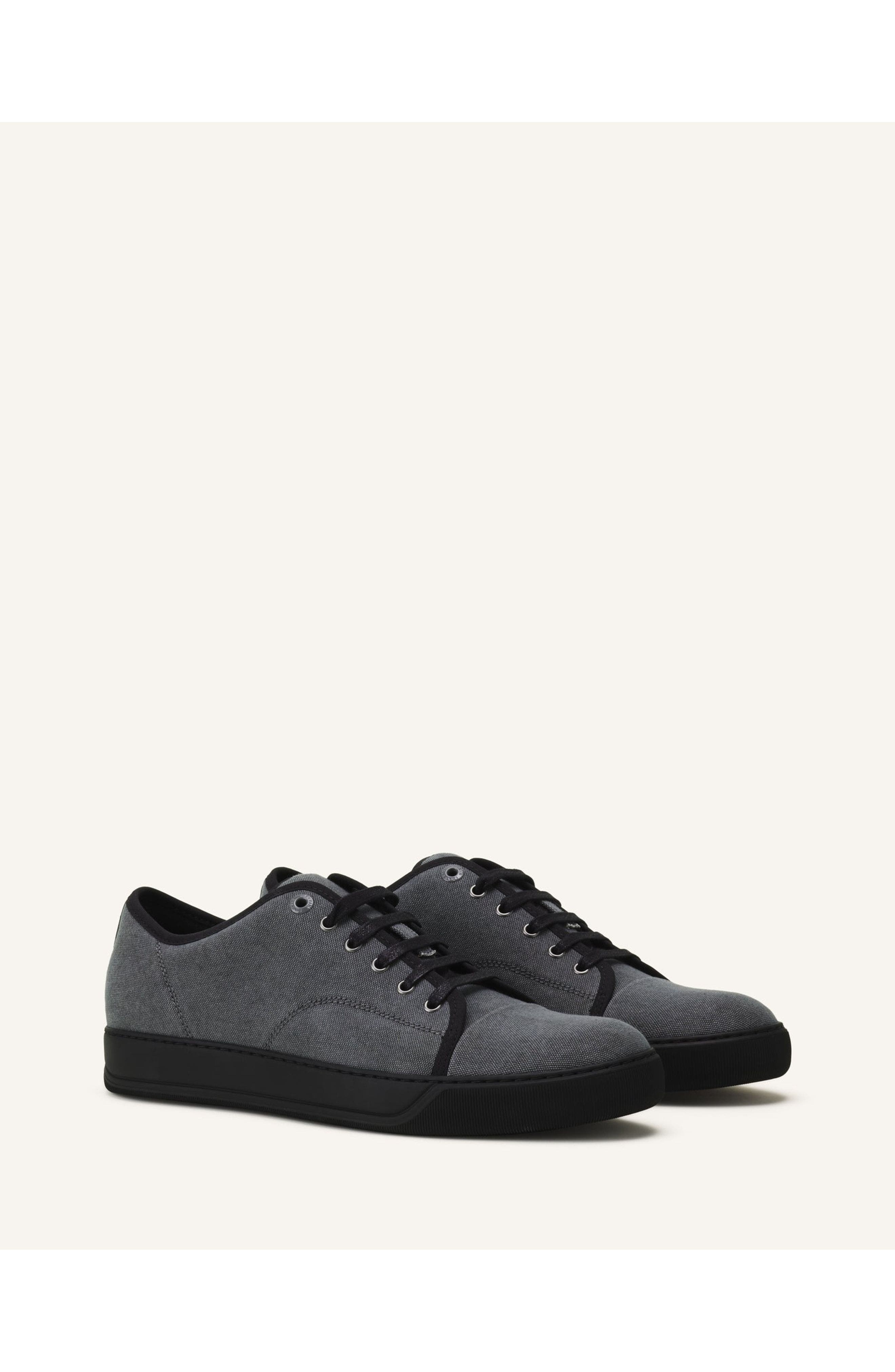 Lanvin Dbb1 Canvas Sneakers, Alternate, color, Black/Anthracite