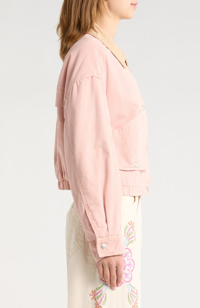 BLANKNYC Barn Shacket, Alternate, color, Lawn Party-Pink Combo