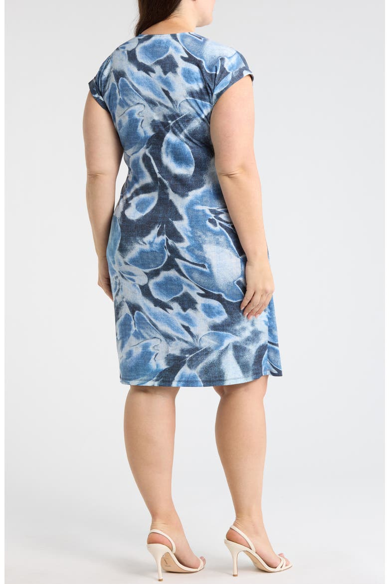 Floral Wrap Dress, Alternate, color, DISTANT MOUNTAIN MULTI