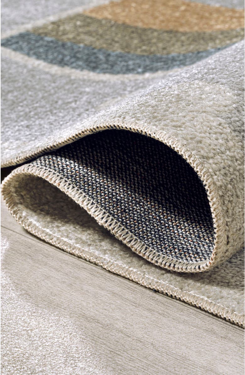 JONATHAN Y Minha Rainbow Dot Modern Machine-Washable Area Rug, Alternate, color, Gray/Ivory/Yellow