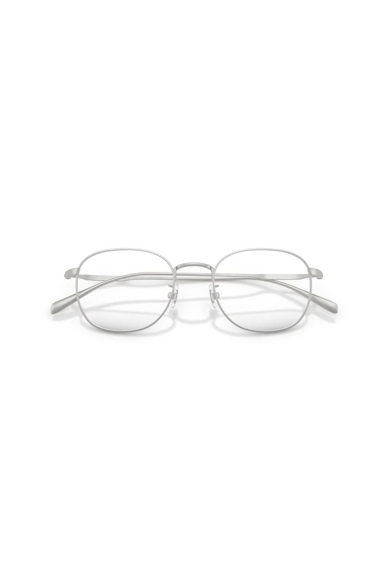 50mm Round optical glasses, Alternate, color, Silver