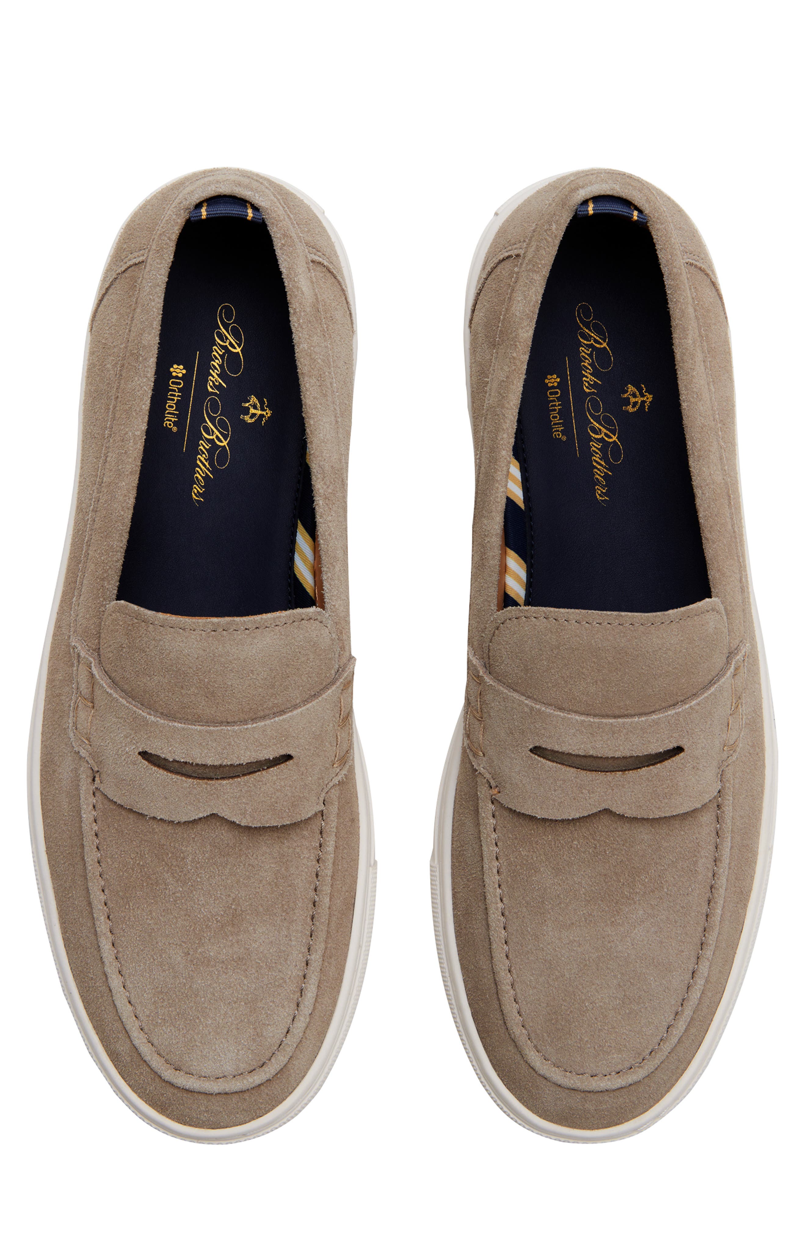 Brooks Brothers Canton Suede Loafer Sneaker, Alternate, color, 