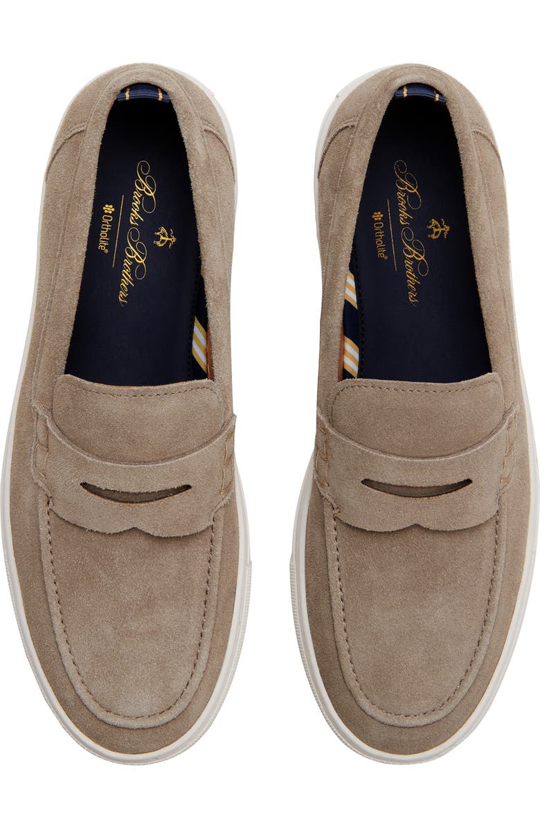 Brooks Brothers Canton Suede Loafer Sneaker, Alternate, color,