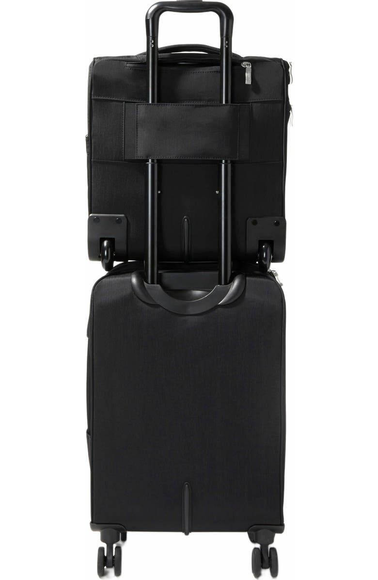 BAGGALLINI Expandable Underseat Carry-On Suitcase, Alternate, color, Black