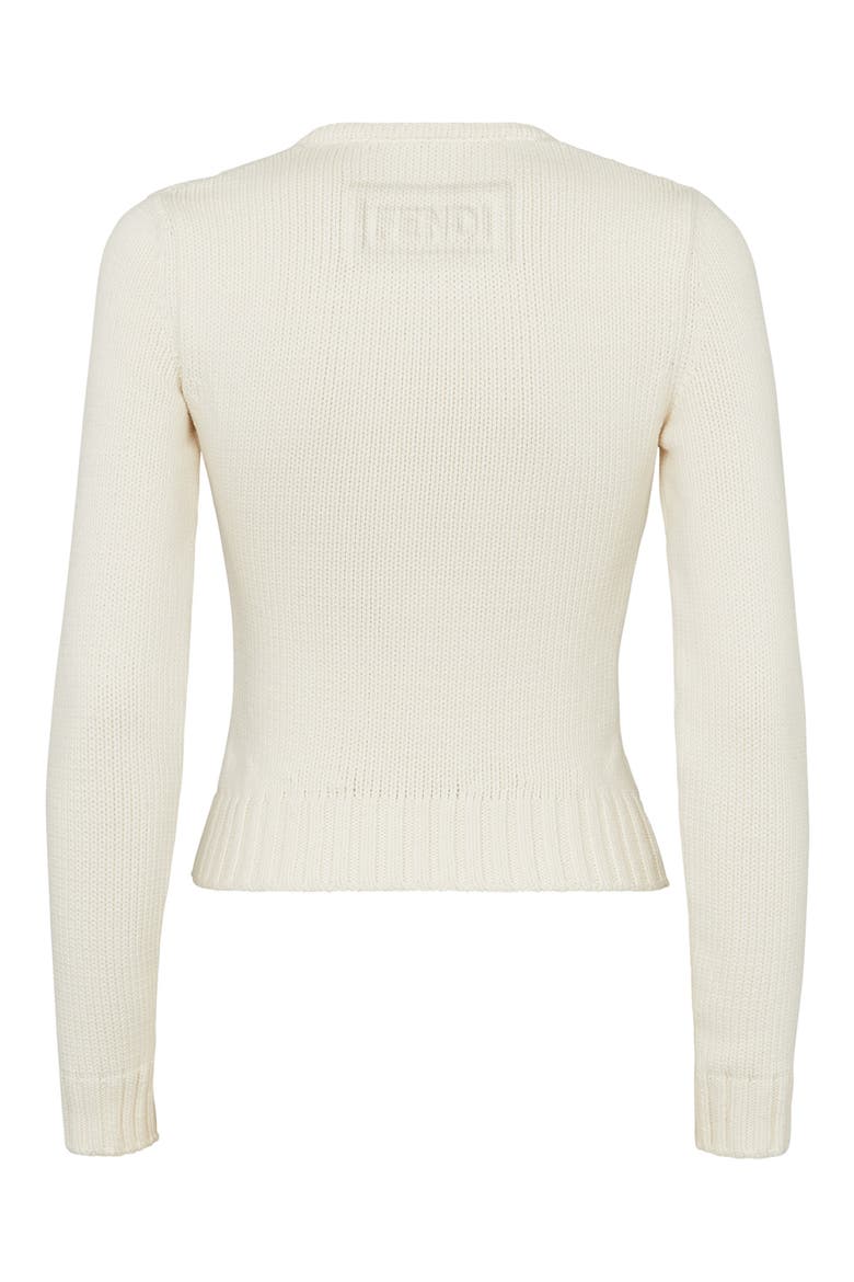 Trompe l'Oeil V-Neck Sweater, Alternate, color, F0ZNM WHITE