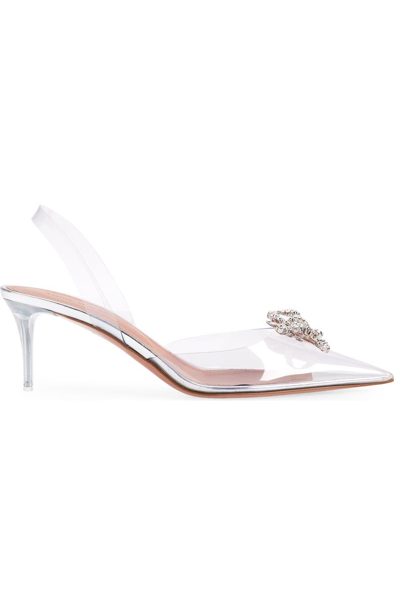 Amina Muaddi Rosie Glass Pointed Toe Slingback Pump, Alternate, color,