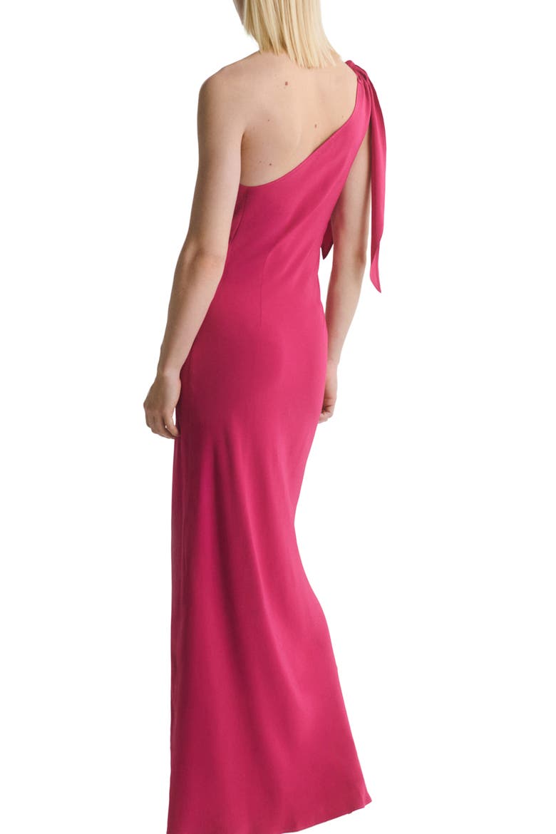 Asymmetric A-Line Dress, Alternate, color, STRAWBERRY