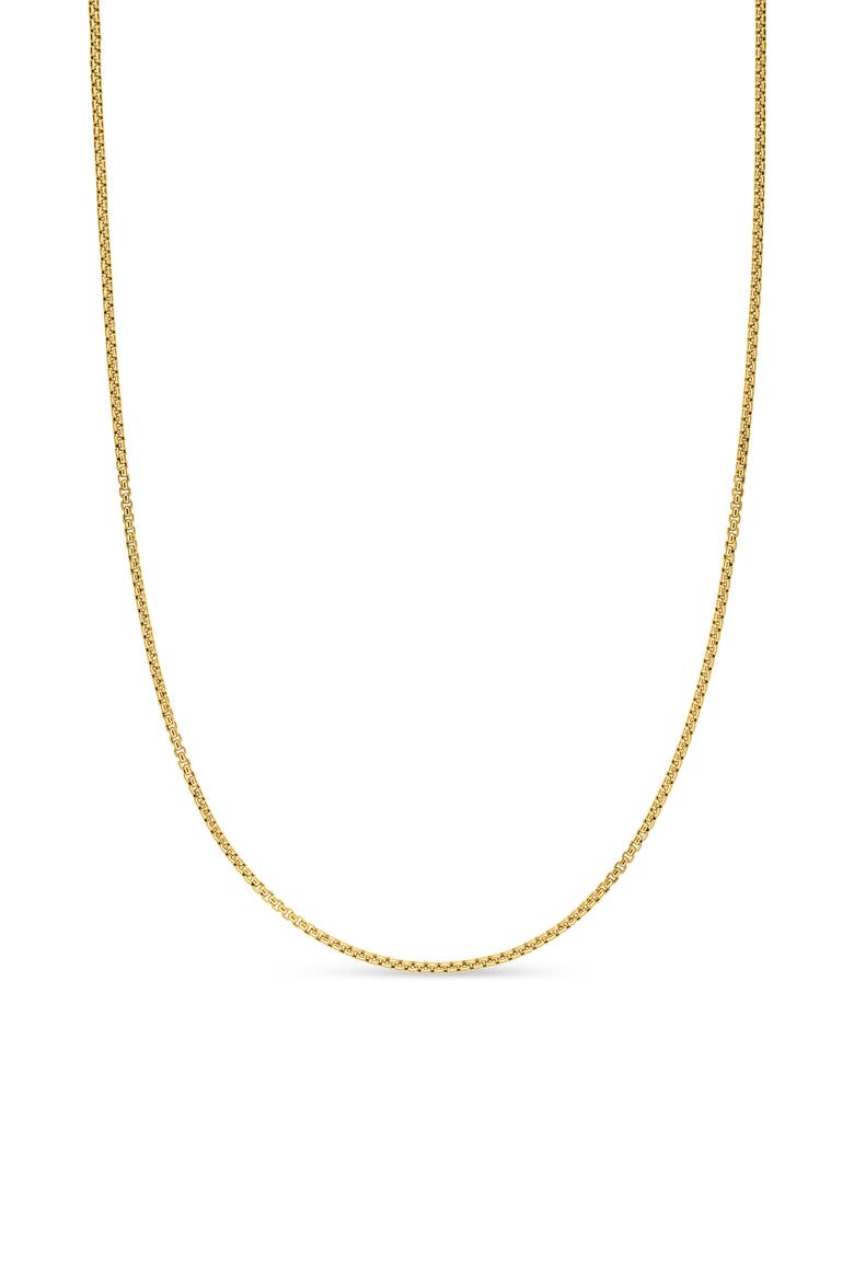 Box Chain Slider Necklace in 18K Yellow Gold, 1.7mm, Main, color, YELLOW GOLD