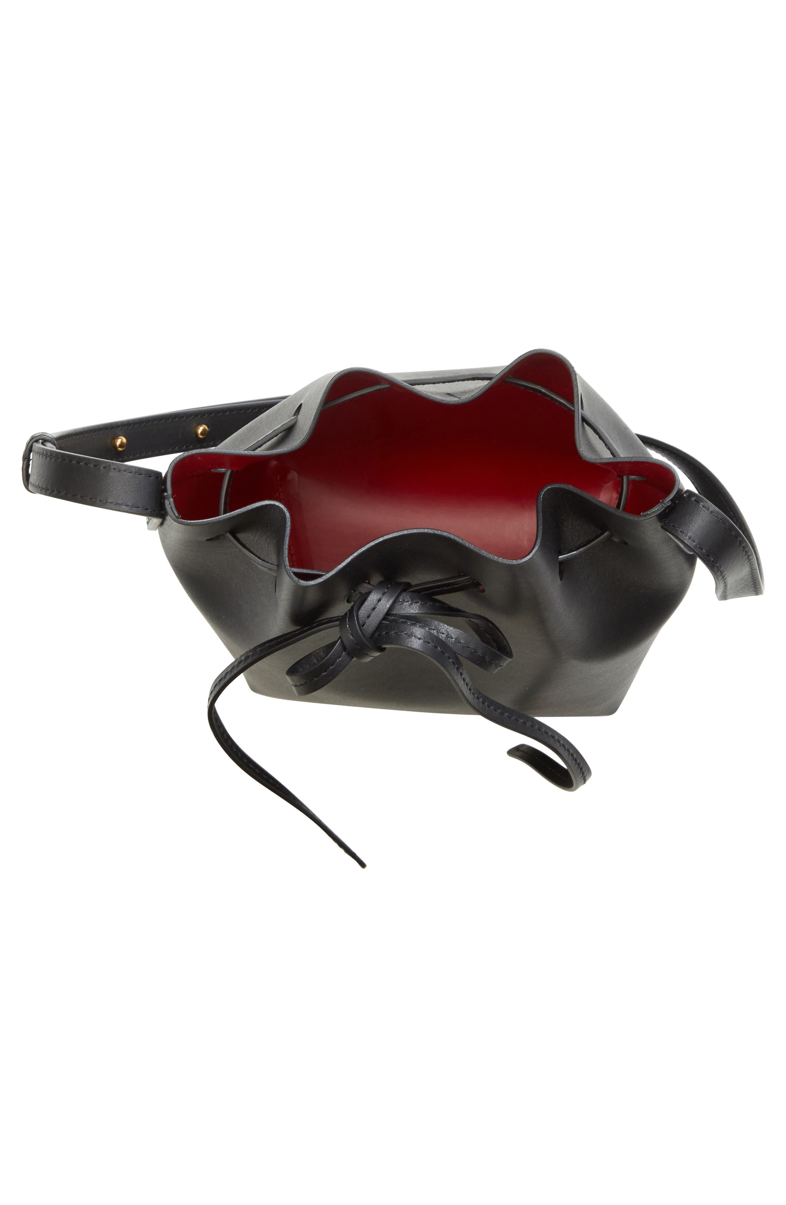 Mansur Gavriel Mini Mini Leather Bucket Bag, Alternate, color, 