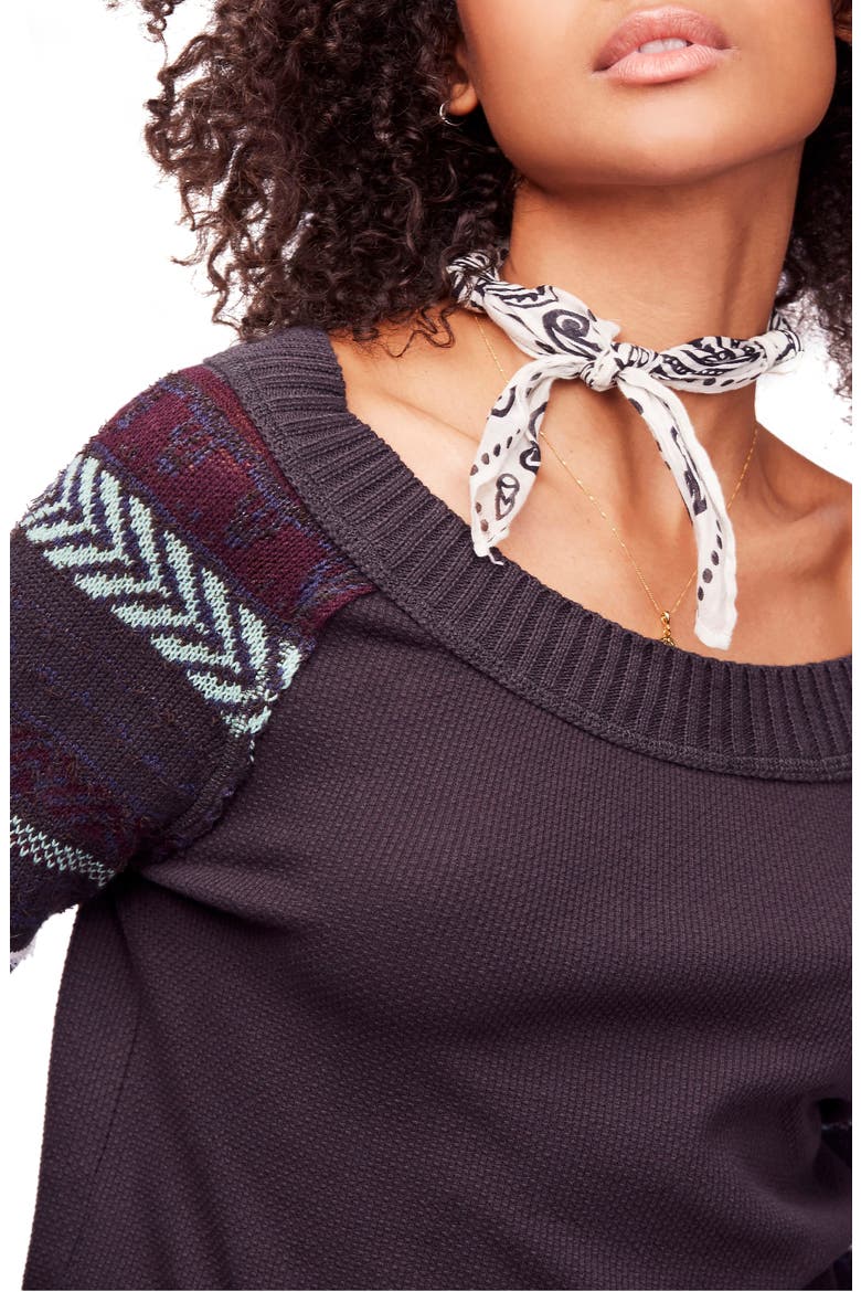 Fairground Thermal Top, Alternate, color, BLACK